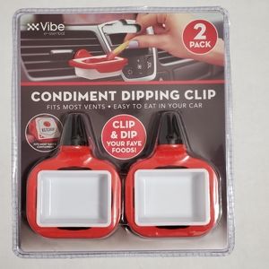 Dip Clip, In-Car Sauce Cup Holder Set for Vents of Vehicle